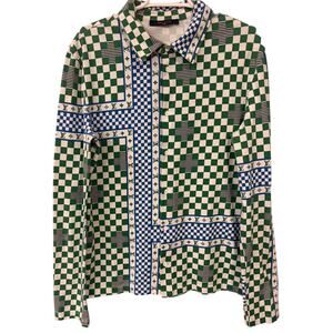 Louis Vuitton RM221 Checkerboard Monogram Panel Shirt – Made in Italy
